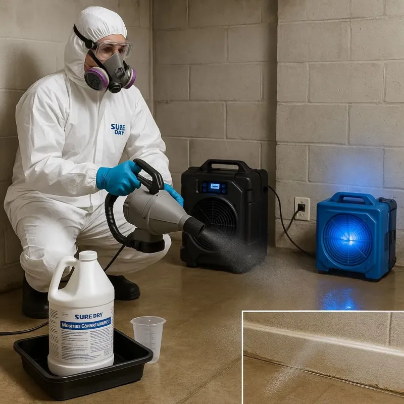 Sanitization and Odor Removal process in Clarendon, VT